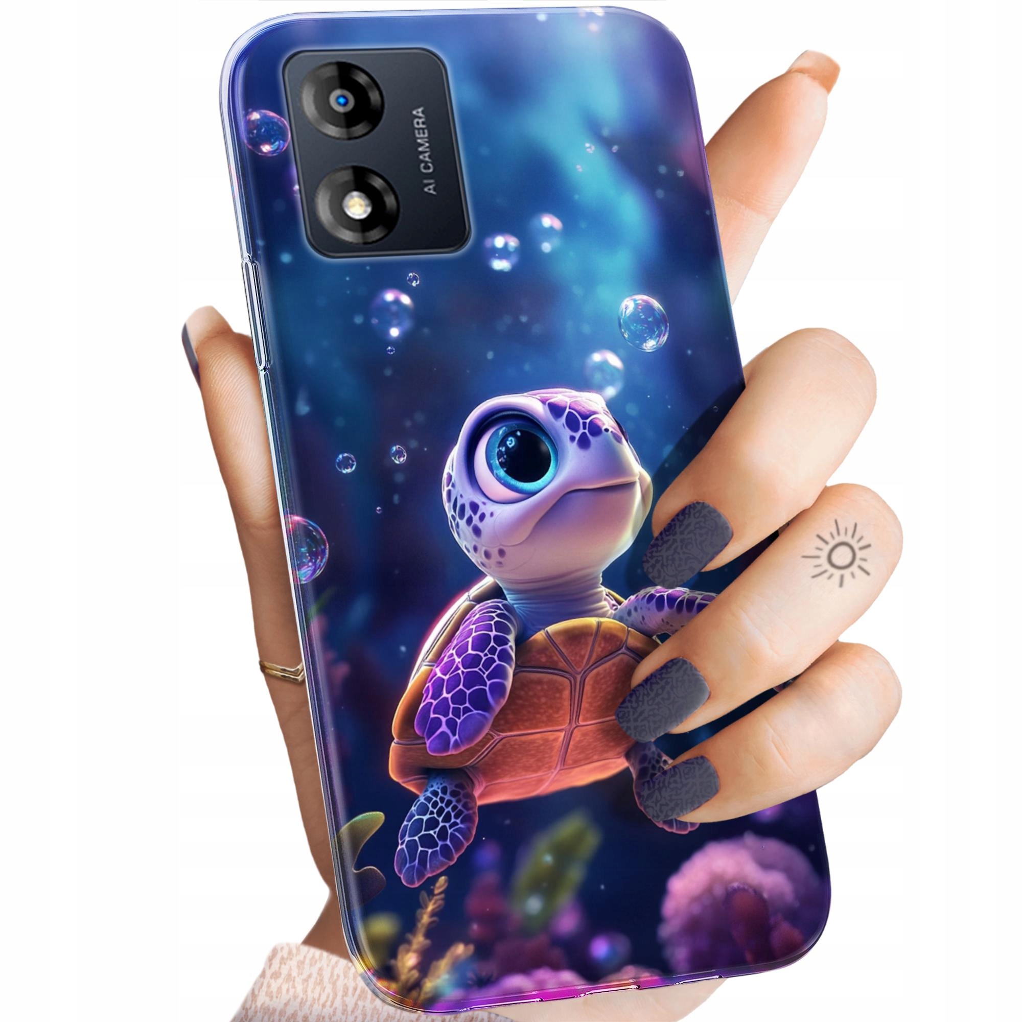 Etui Do Motorola Moto E13 Żółwie Żółwiki Żółw Obudowa Pokrowiec Case