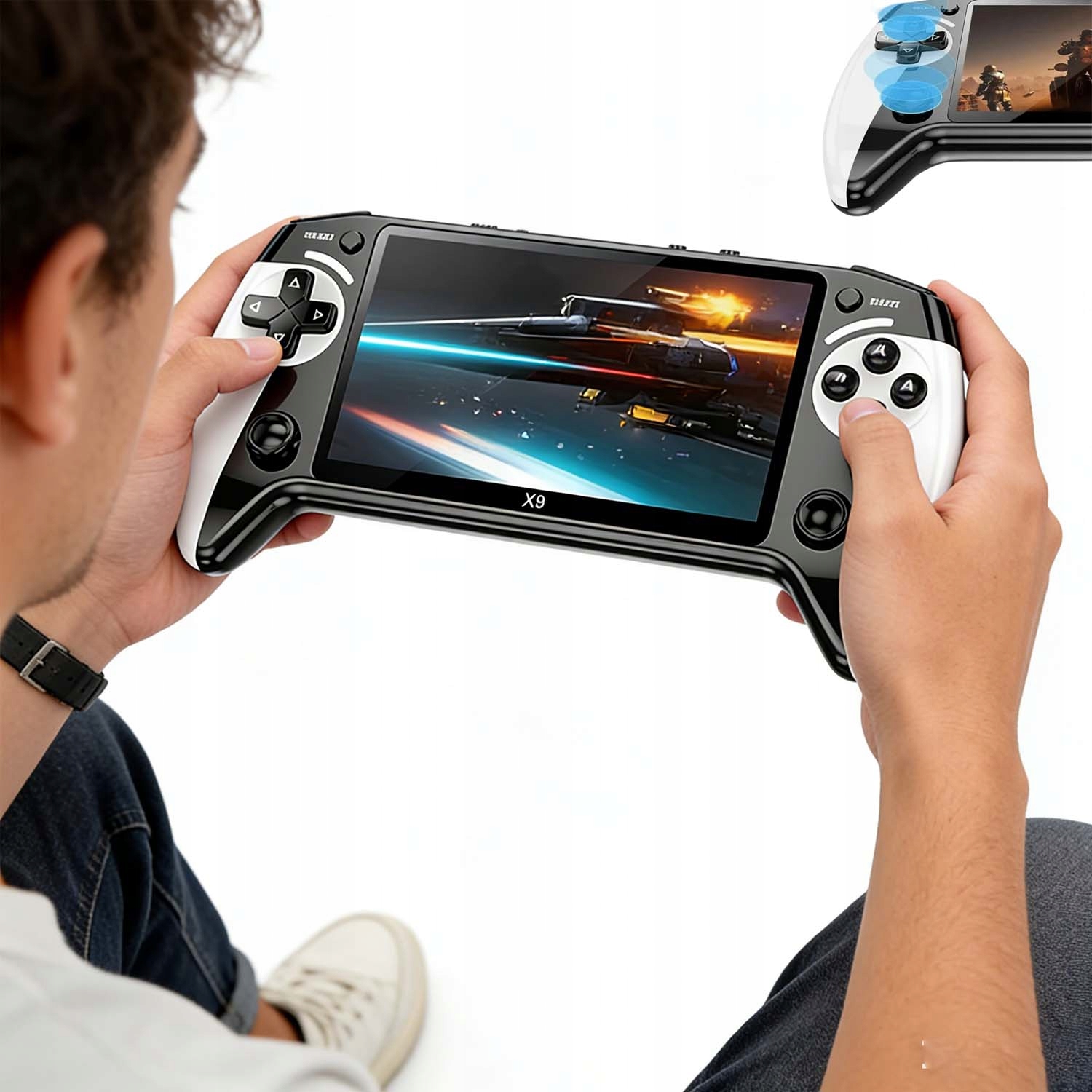 Bezprzewodowy Emulator Konsoli Do Gier 5,5 Cala Z 6000 Grami Wbudowana