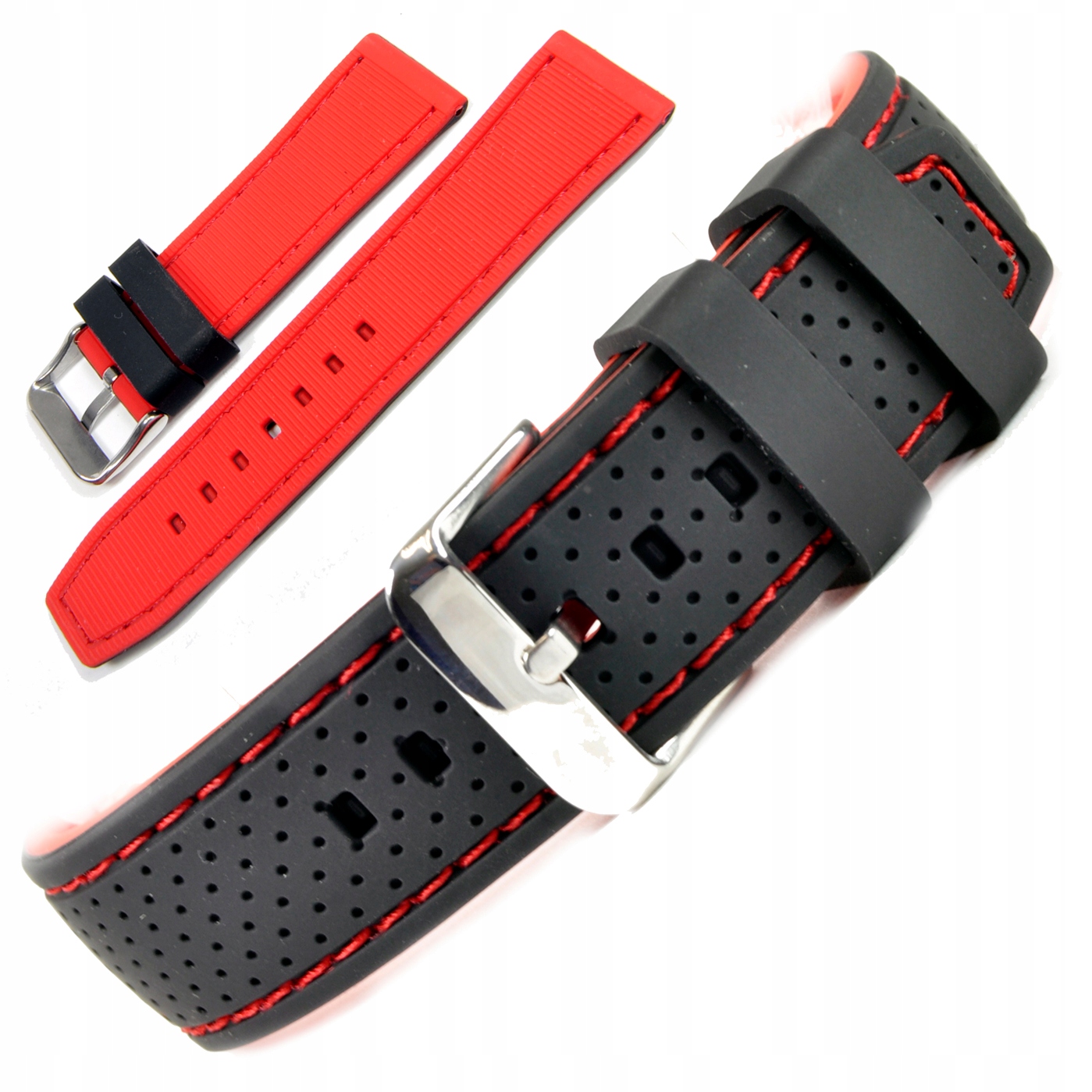 

Pasek Do Zegarka Sylikonowy Gumowy 20mm