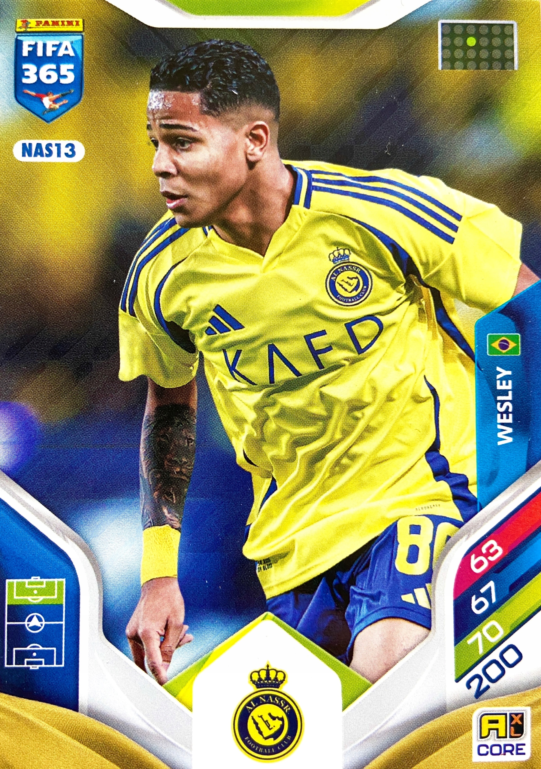 Panini Fifa 365 2026 Core Team Mate NAS13 Wesley Al-nassr