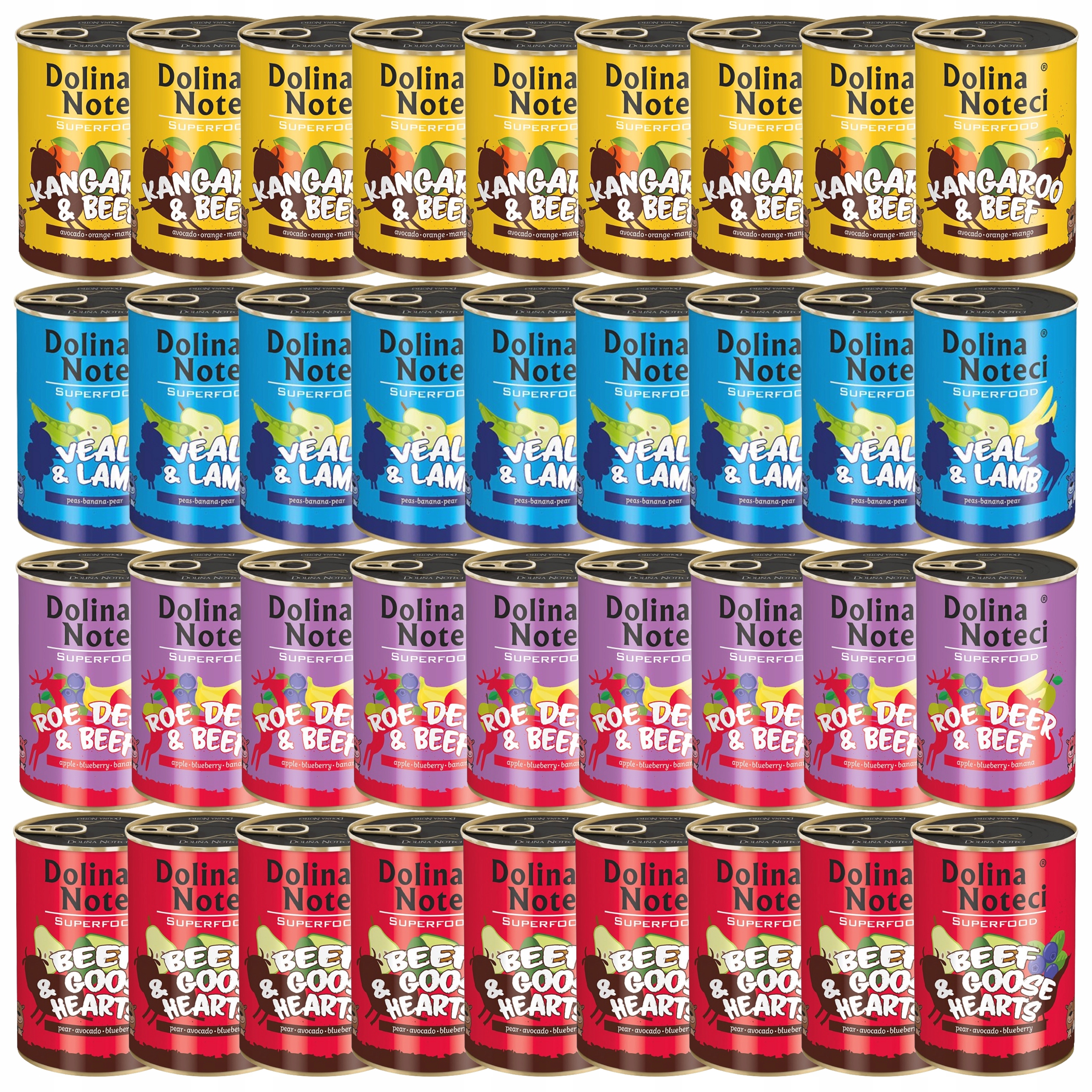 Levně Dolina Noteci Superfood Krmivo mokré pro psa mix chutí 36 x 400 g