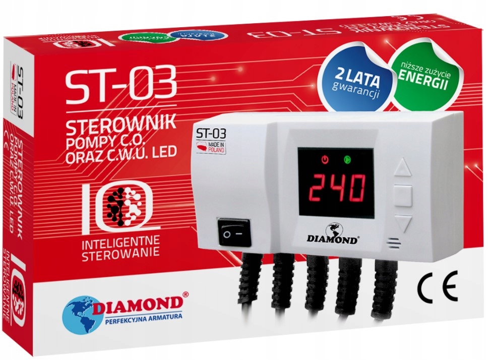 STEROWNIK POMPY C.O. DIAMOND ST-03 REGULATOR Marka Diamond