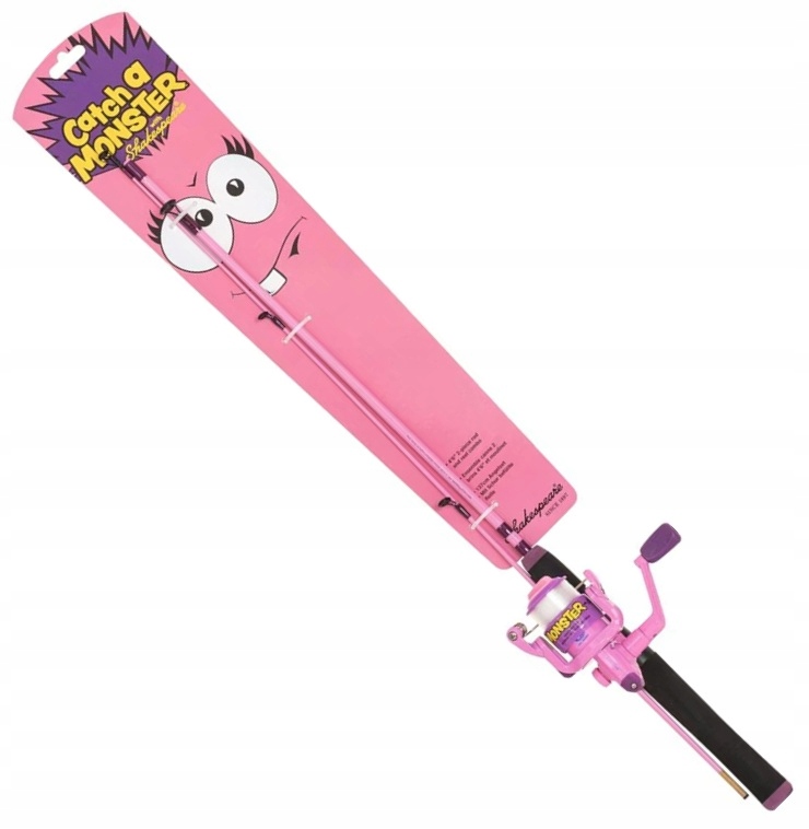 Zestaw Wędkarski dla Dzieci Shakespeare Catch A Monter 1,40m Różowy