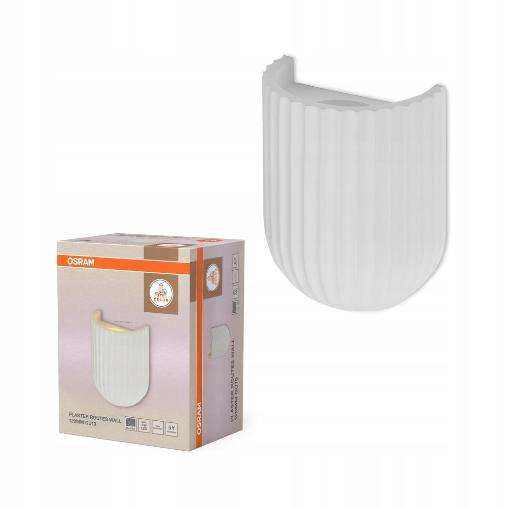 Nástenná lampa GU10 Dekoratívna biela Dekoratívna lampa Osram