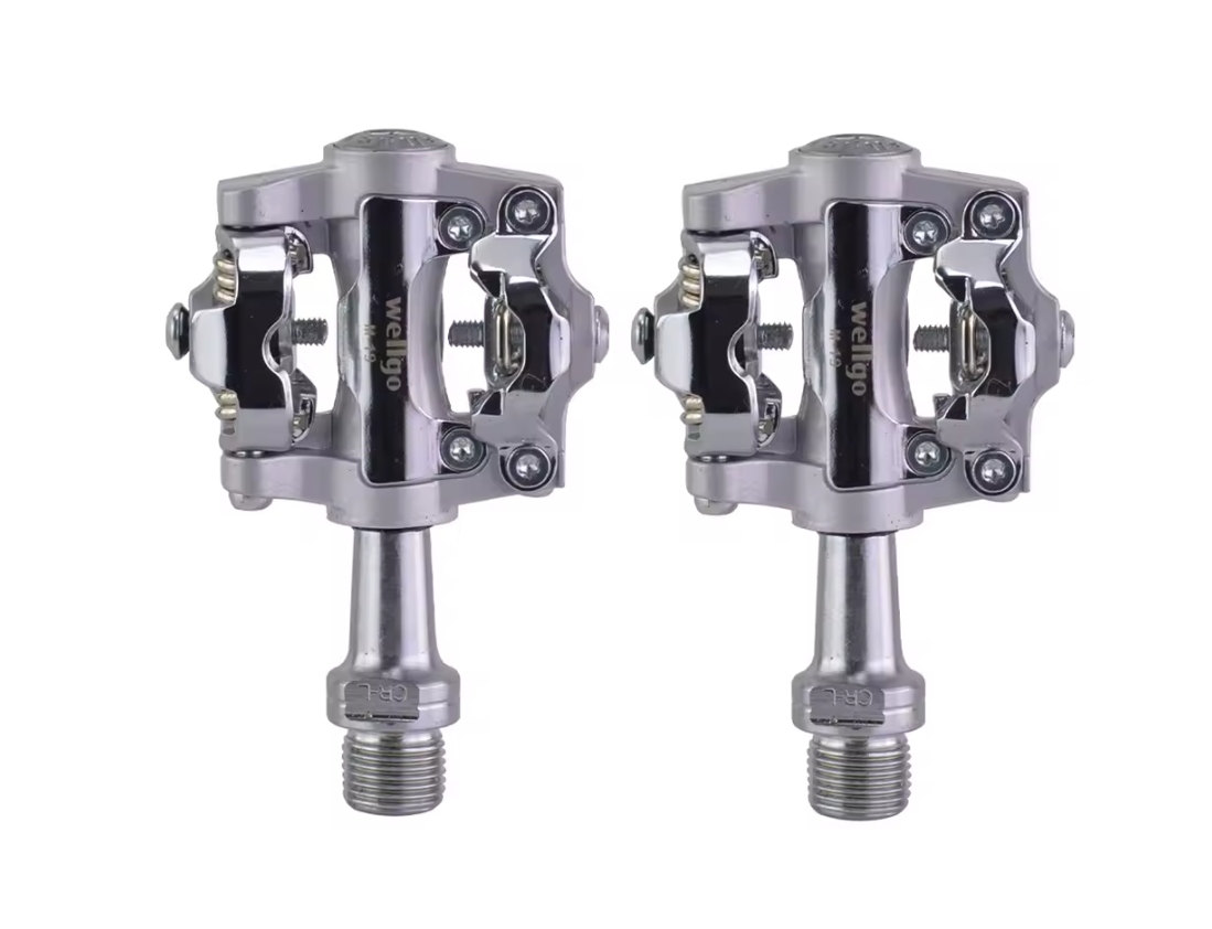 Pedały rowerowe spd mtb Wellgo wpd z blokami 98 A bloki 298 g