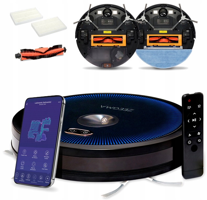 Robotický Vysávač Automatický Mop 7 Režimov Prevádzky Hepa Aplikácia