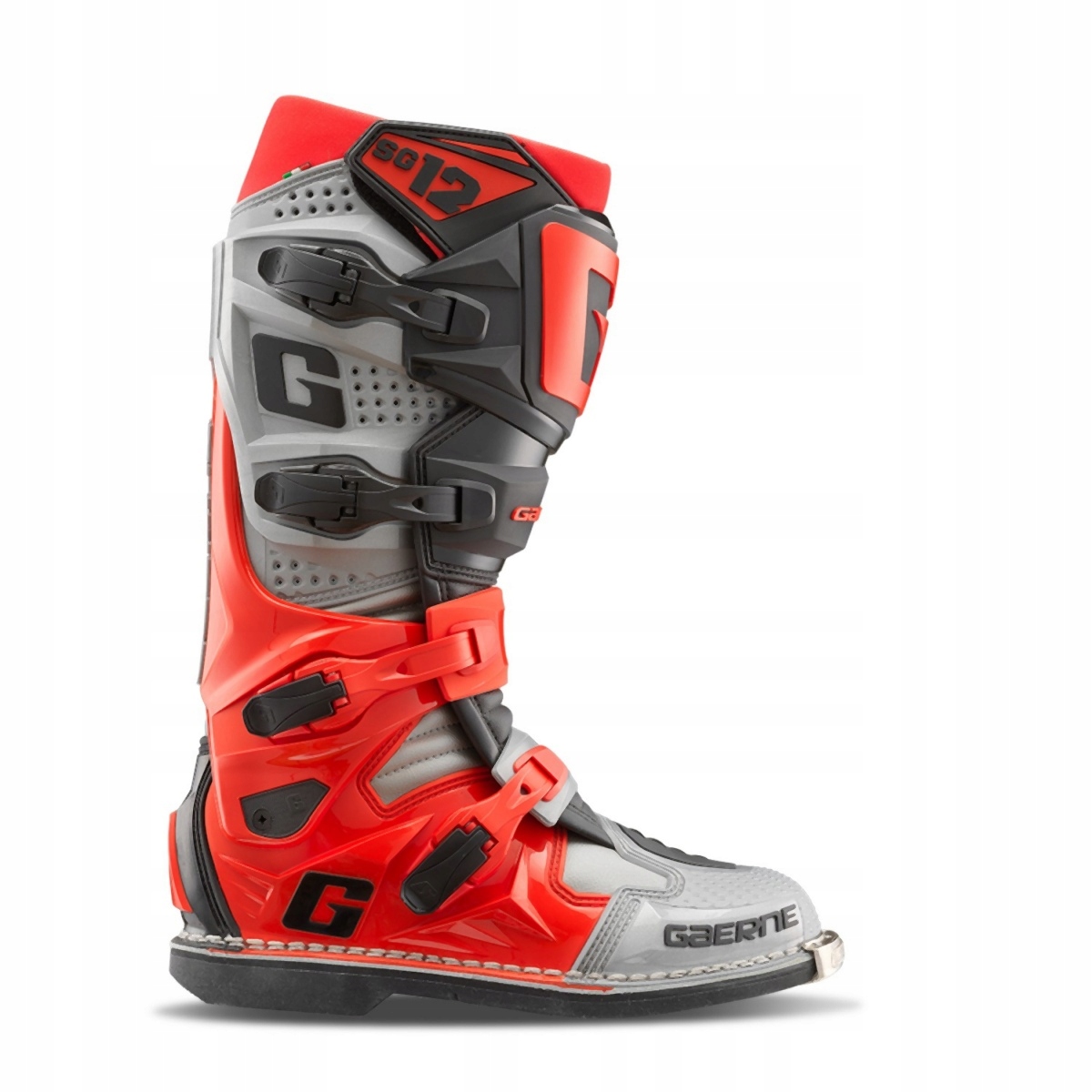 Gaerne Topánky Cross/enduro SG-12 Forge Farba Šedá/červená/čierna Veľkosť 41
