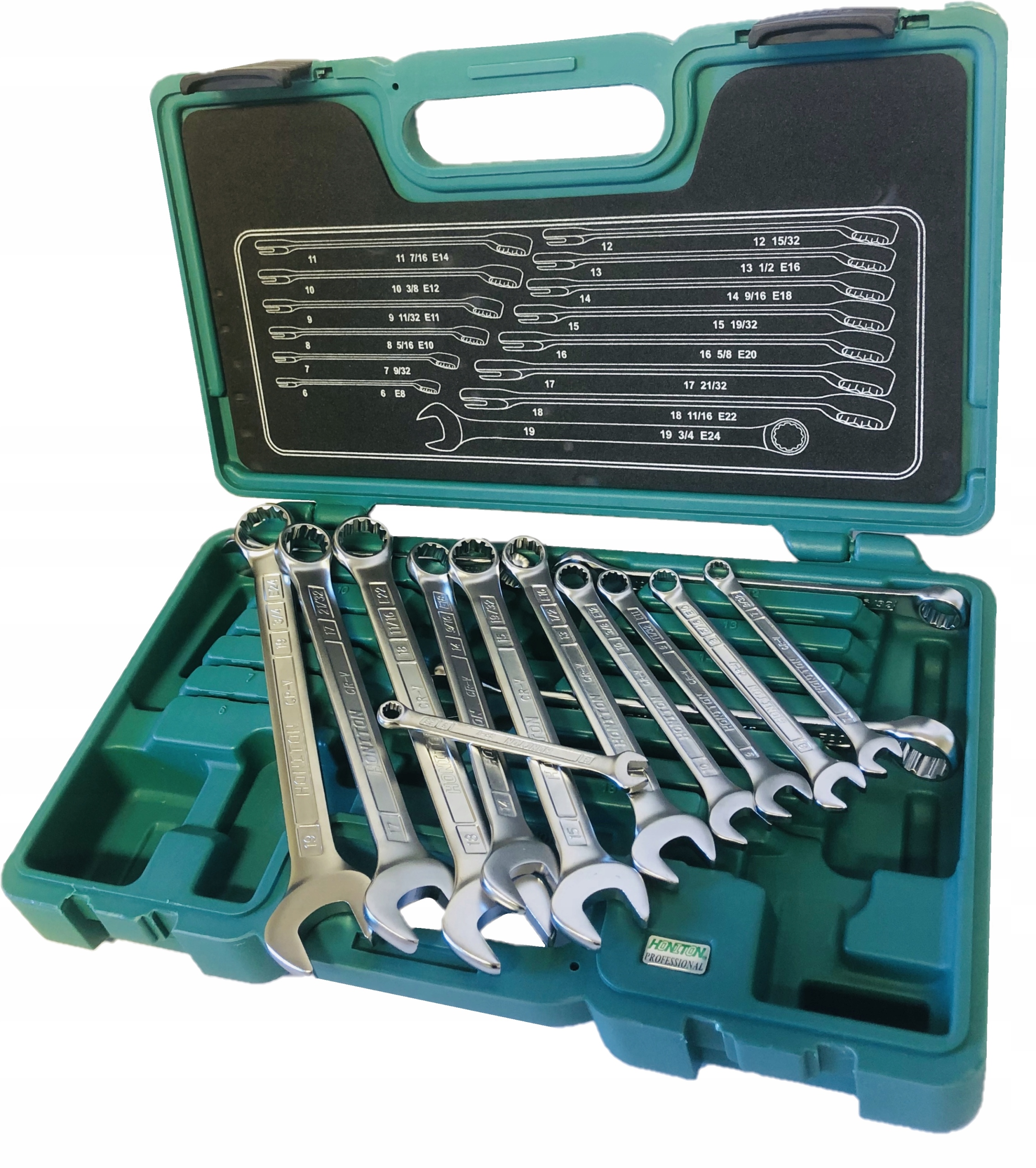 HONITON Zestaw kluczy plasko oczkowych Honidriver