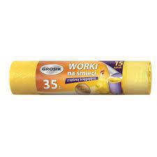 

Grosik Worki Hd 35L 15szt z taśmą