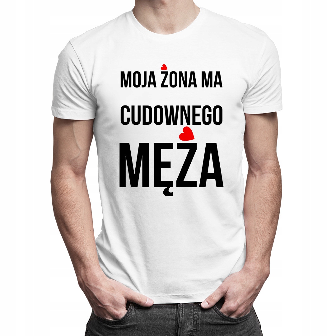 

Koszulka z zabawnym nadrukiem dla męża
