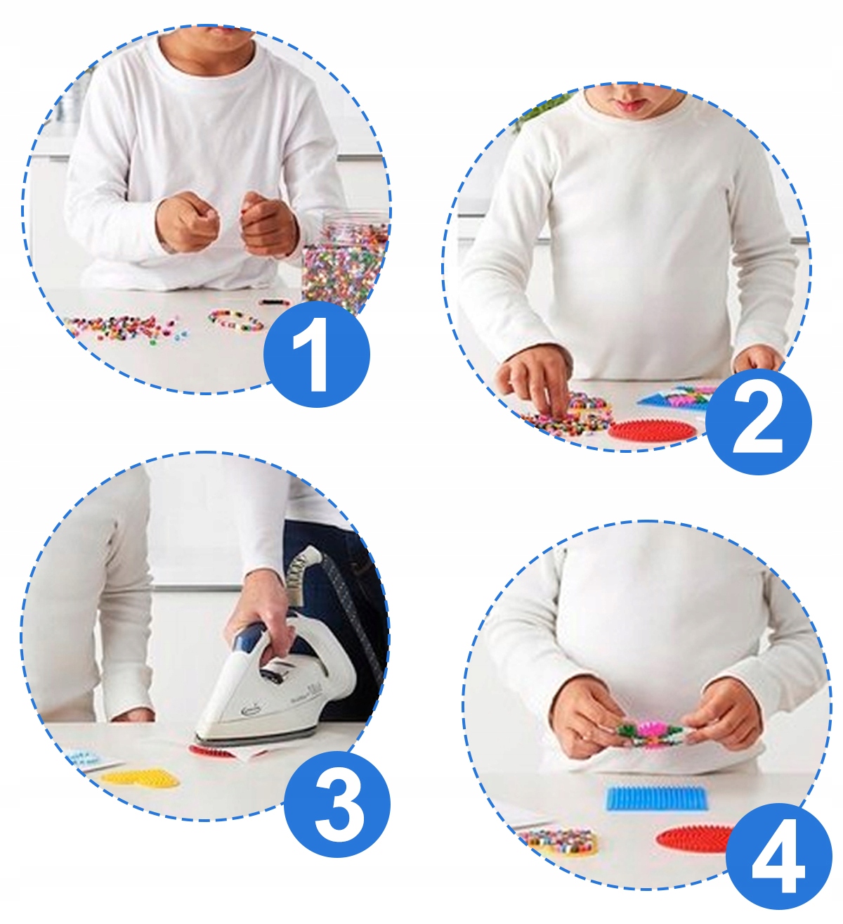 DUŻY ZESTAW KORALIKÓW DO PRASOWANIA KORALIKI SZABLONY 3000el. NA PREZENT Bohater Inny