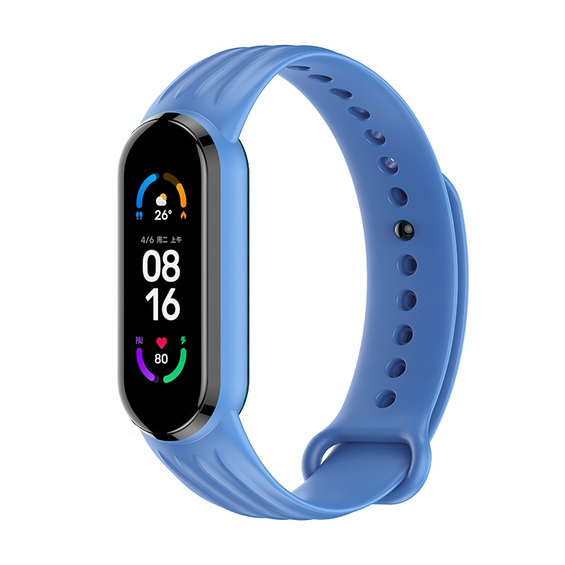 

Opaska Sportowa W Pasy Do MI Band 5/6/7 Blue