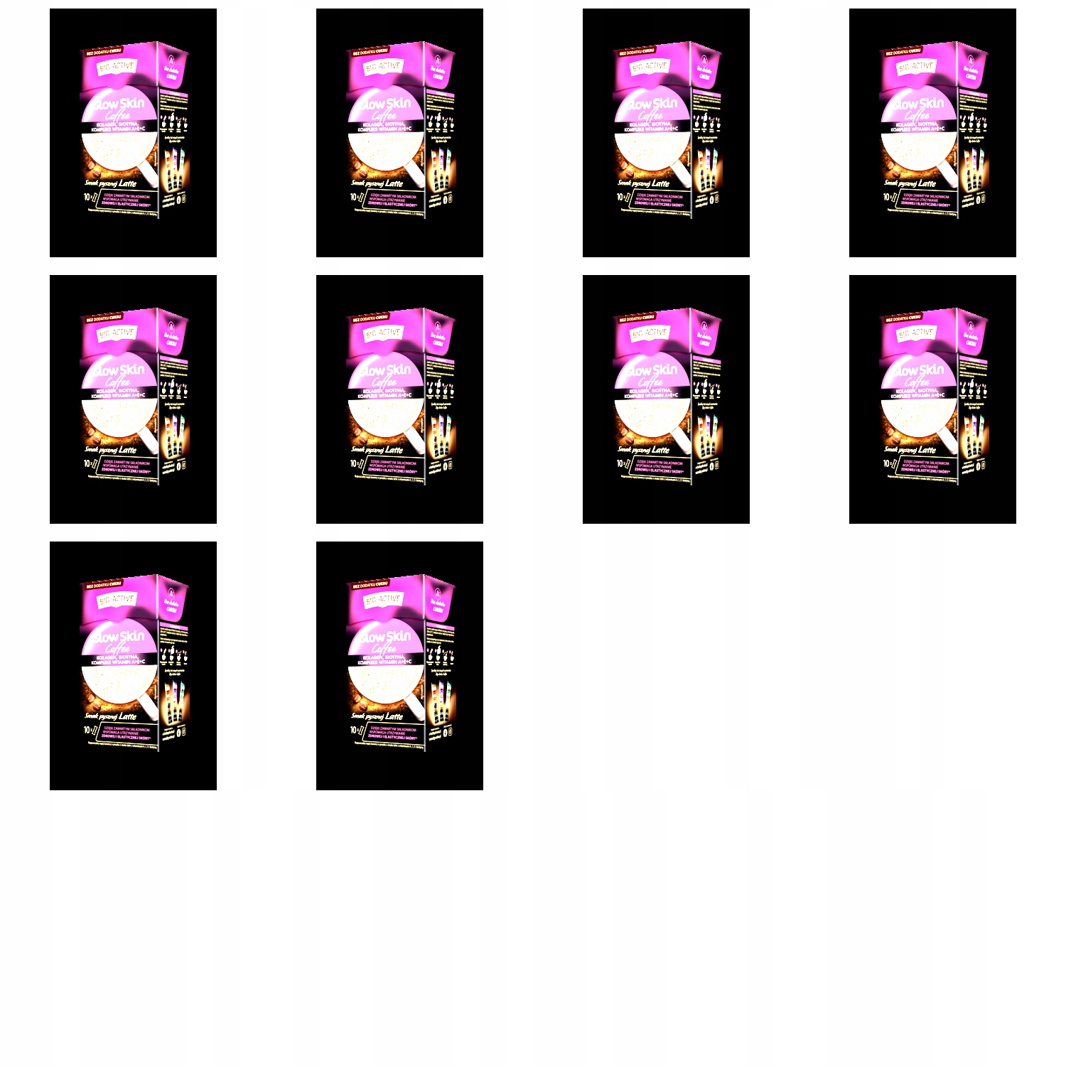 10x 10tb Big Active Rozpuszczalny napój kawowy Glow Skin Karton