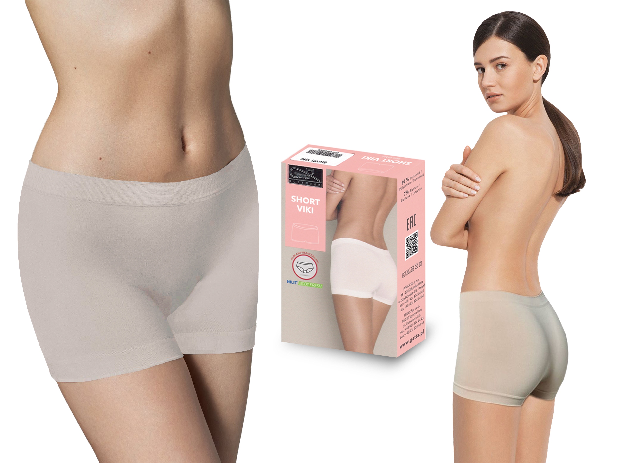 

Gatta Short Viki bezszwowe szorty, natural, XL