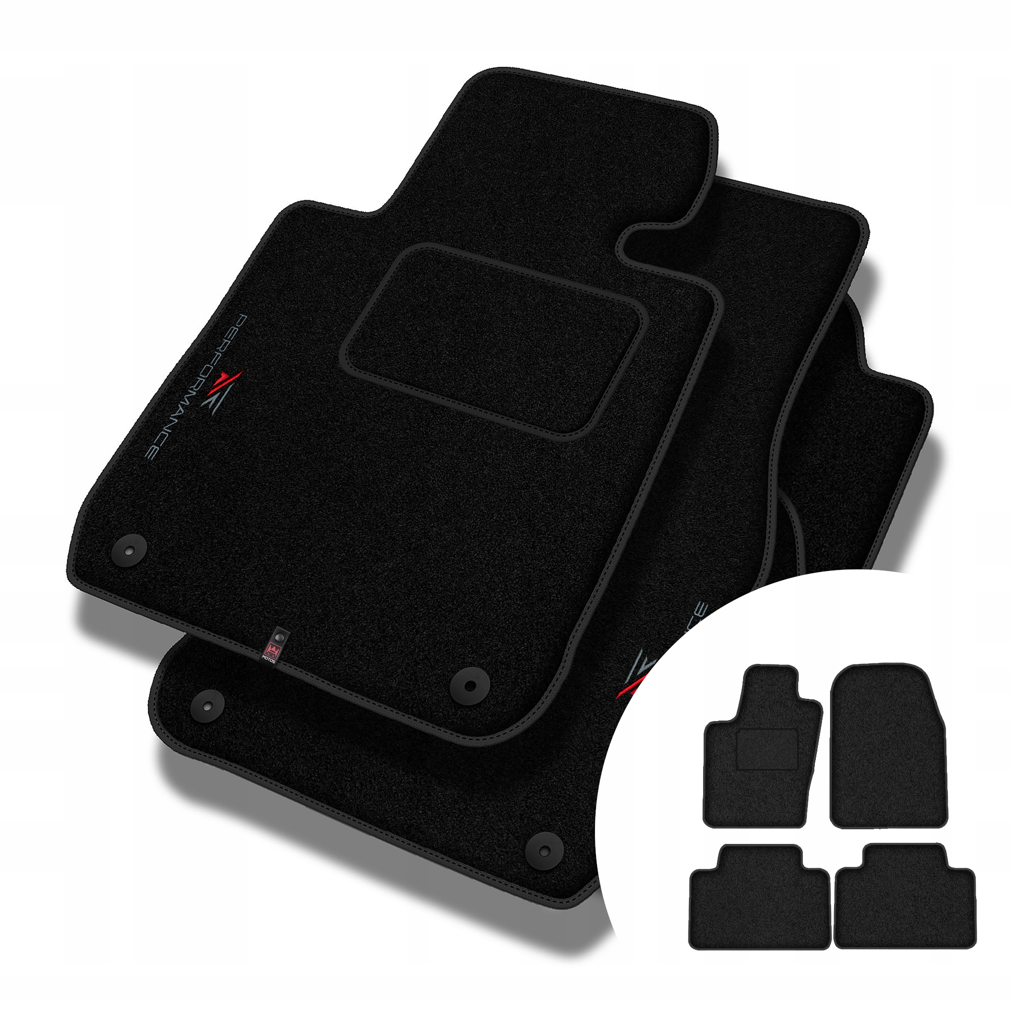 Velurové koberce Performance pro Jeep Grand Cherokee IV (WK2) 2010-2021