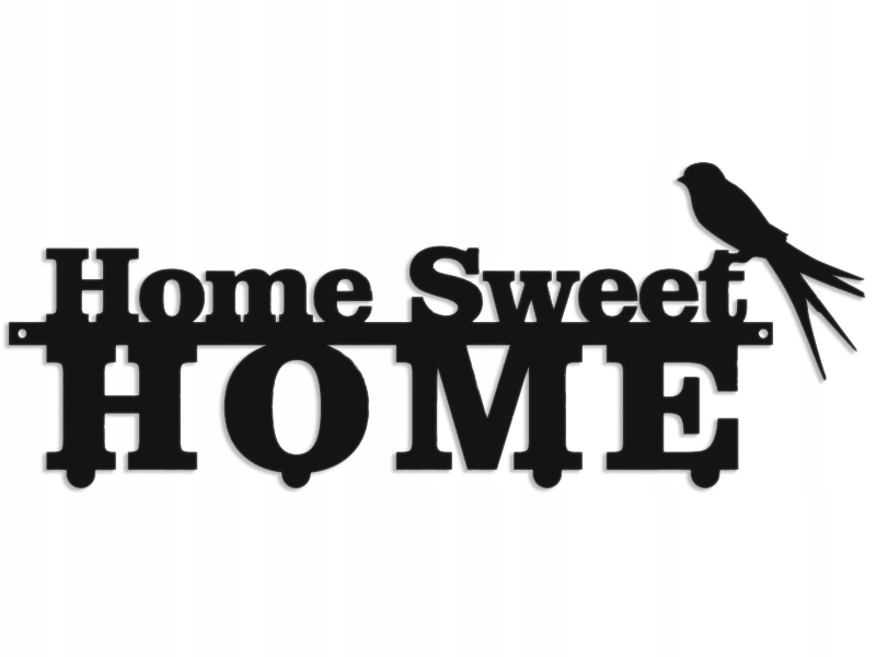 Vešiak Oceľ Oblečenie Citát Nápis Home Sweet Home