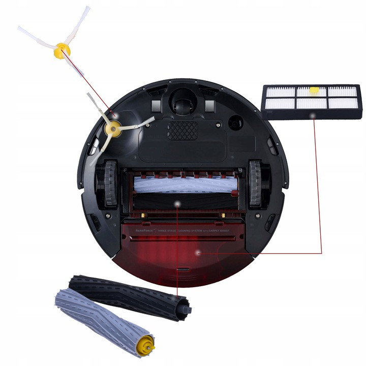 ZESTAW FILTR SZCZOTKI do iRobot ROOMBA 966 976 8xx Marka odkurzacza iRobot Roomba