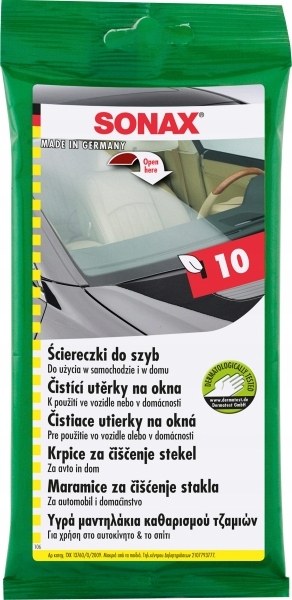 

Sonax Ściereczki Chusteczki Do Mycia Szyb 10 Sztuk
