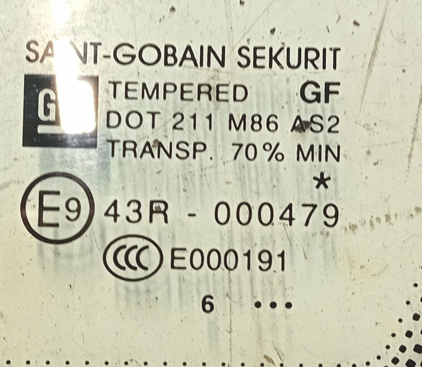 FENSTER Karoserie rechts OPEL CORSA E