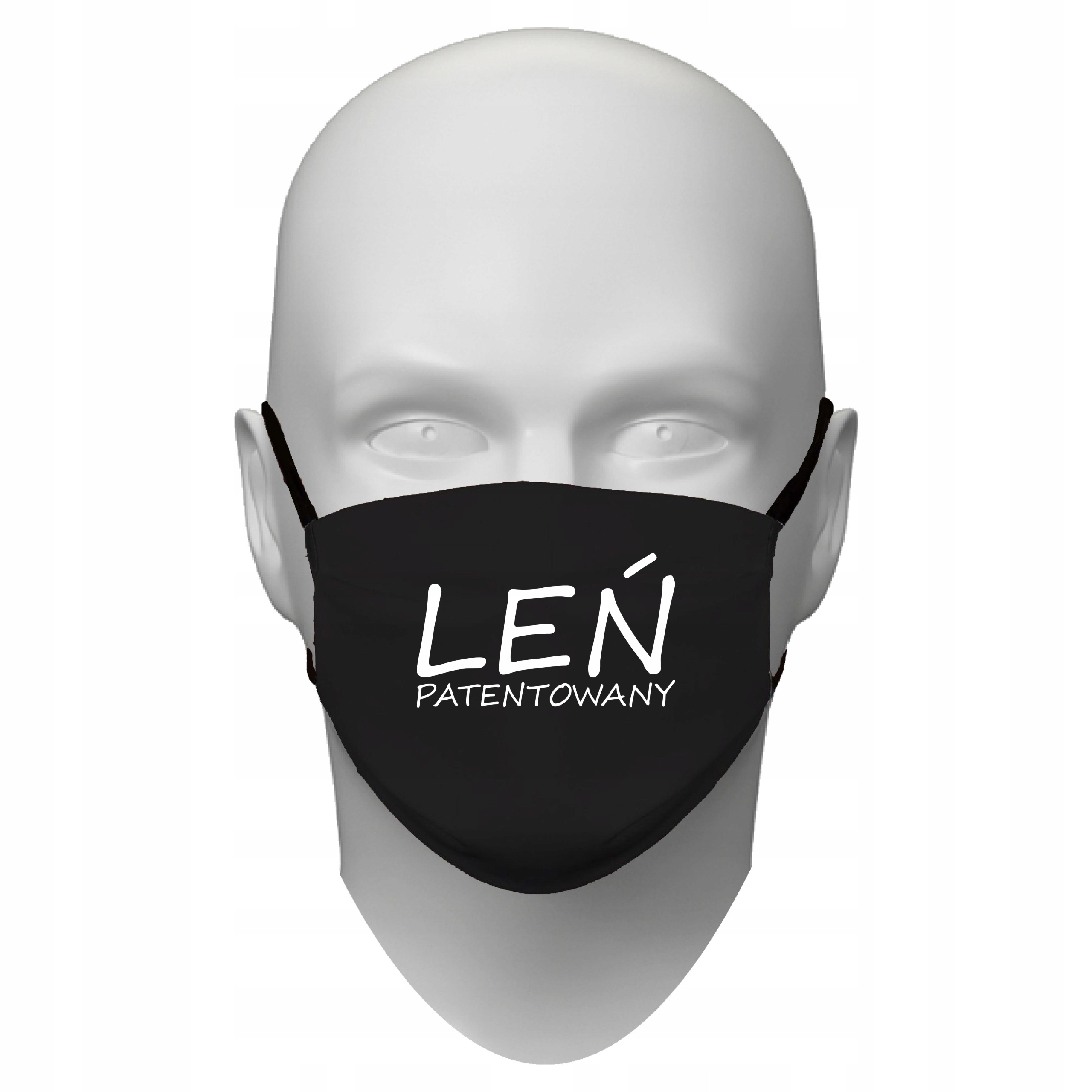 

Maseczka Bawełniana Śmieszna Na Prezent Dla Lenia