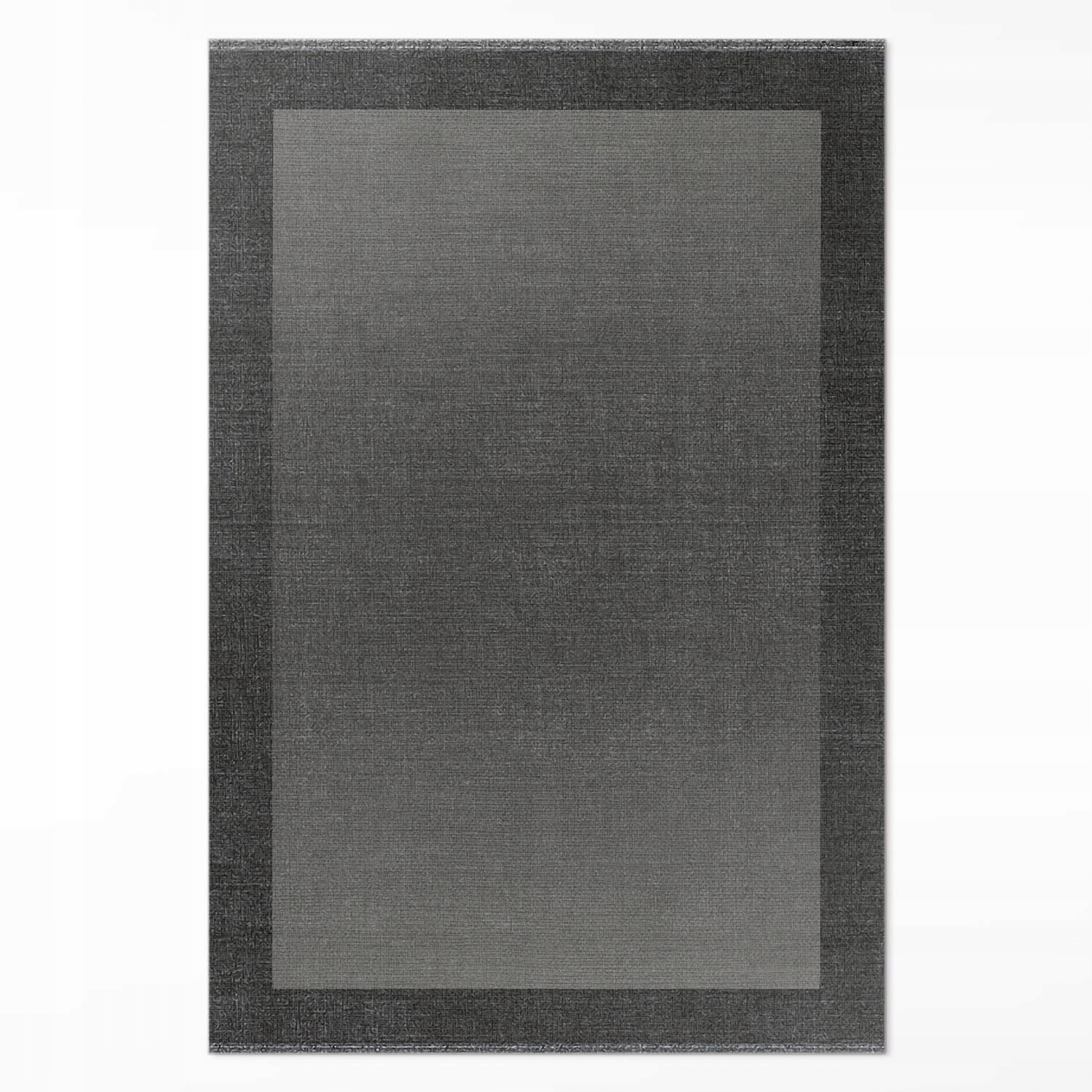 Vinylový koberec do kancelárie Rozmer: 150 x 225 cm Šedý rám Klasický vzor tkaniny