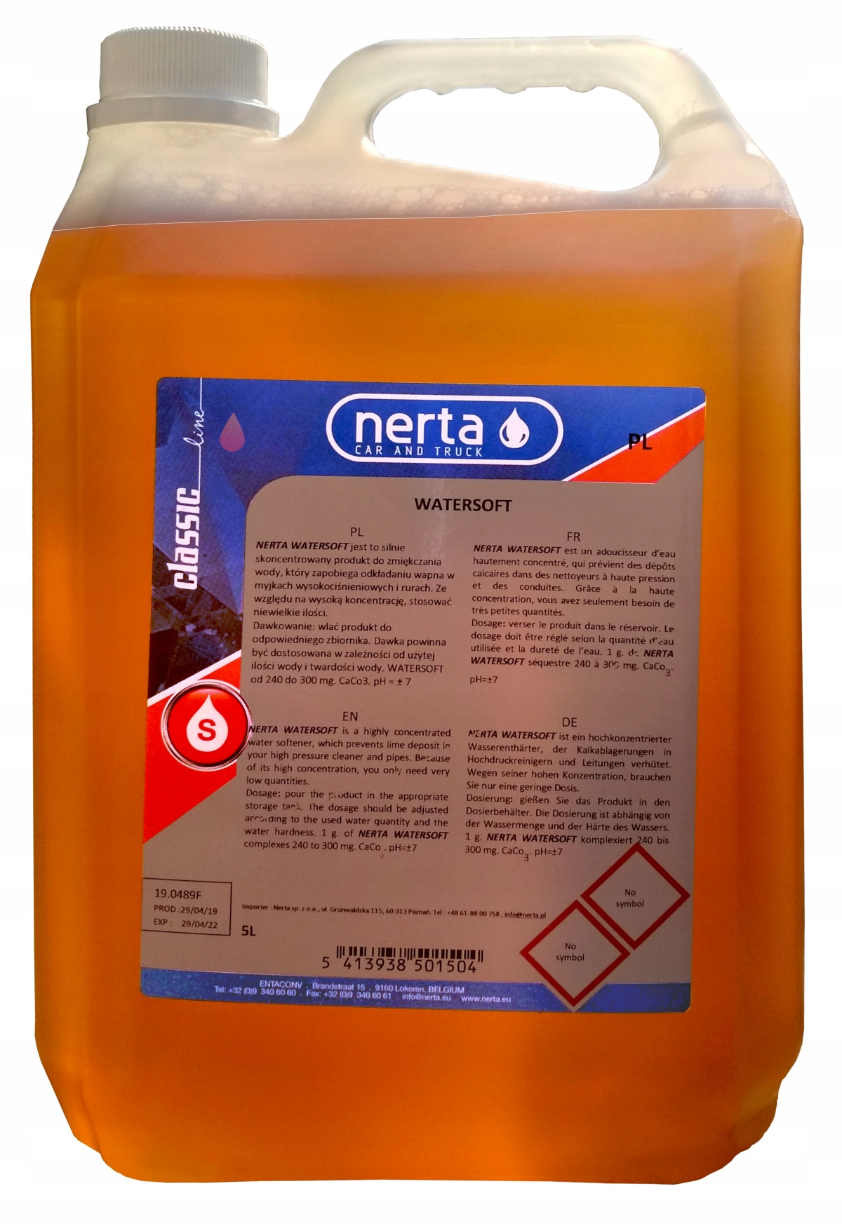 

Nerta Water Soft zmiękczacz wody 5L