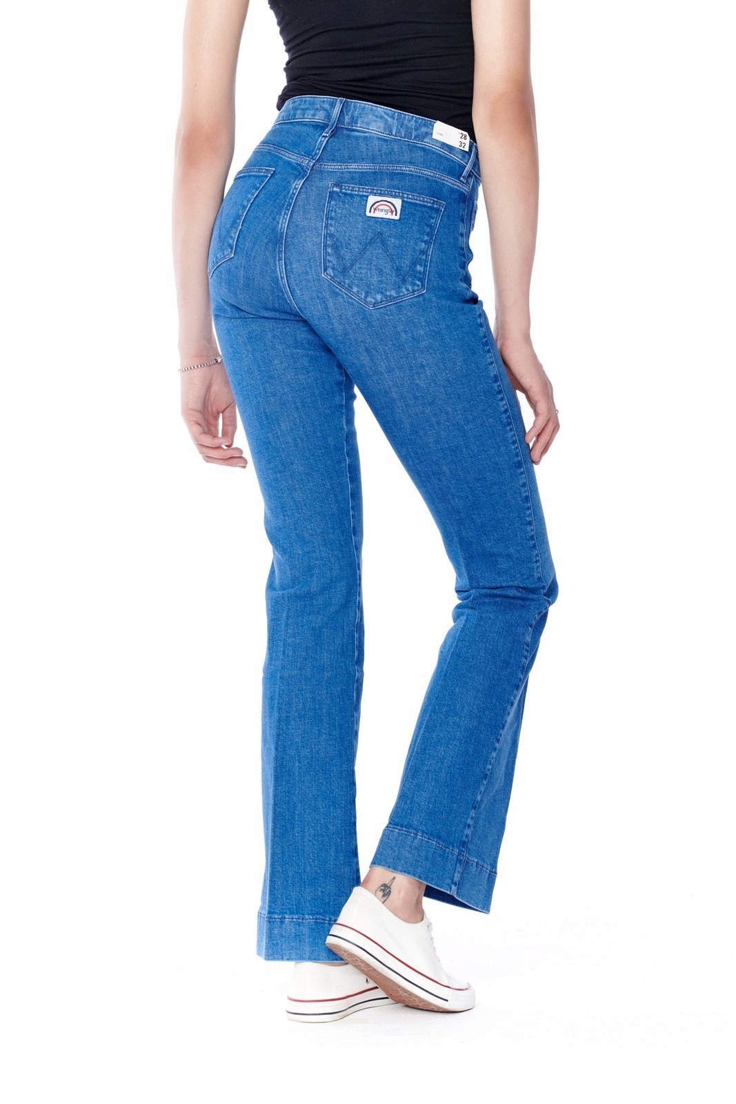 Damskie spodnie jeansowe dzwony Wrangler Flare Oceana W233JQ46G 28/32