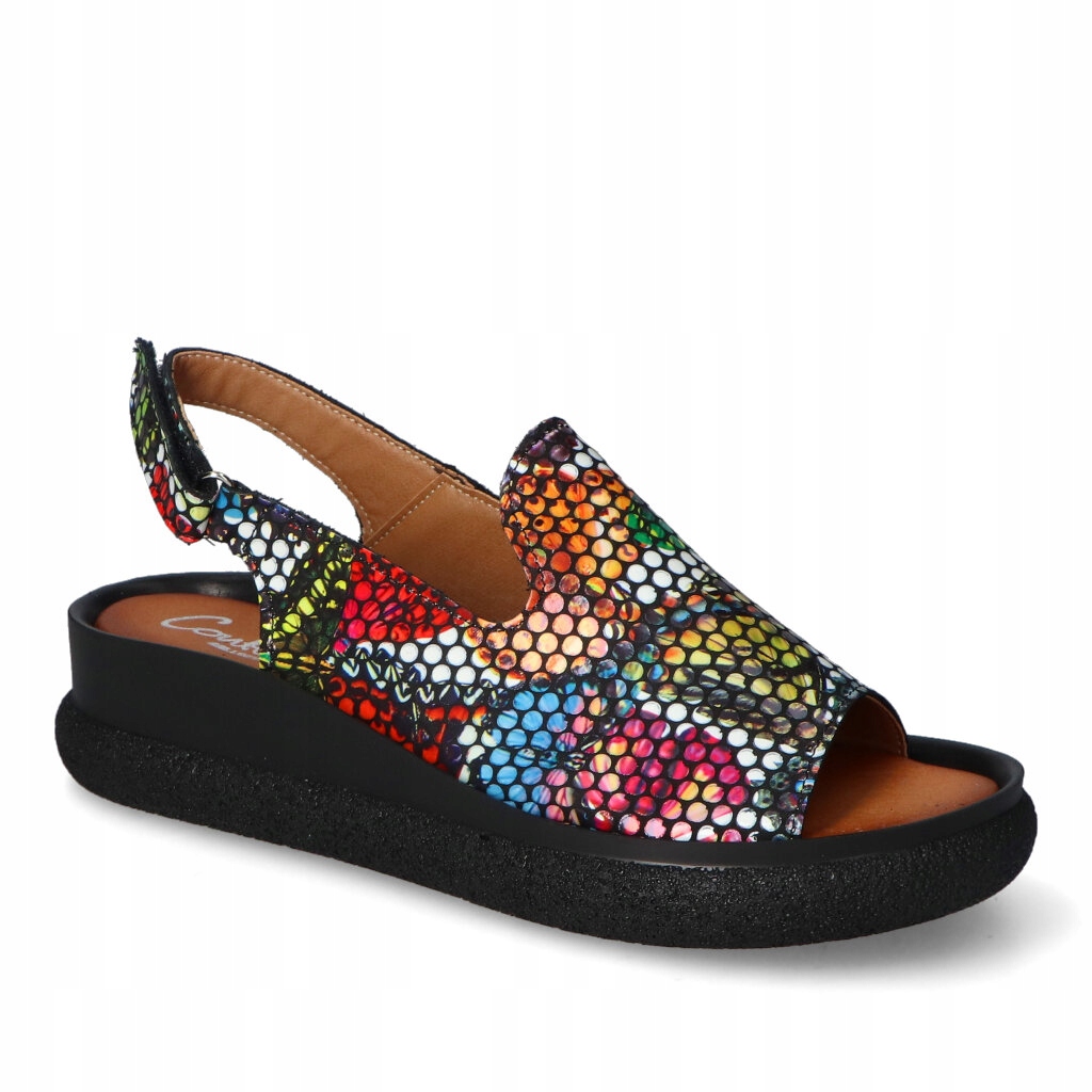 Dámské sandály Contes Černý Motýl Kožené 38