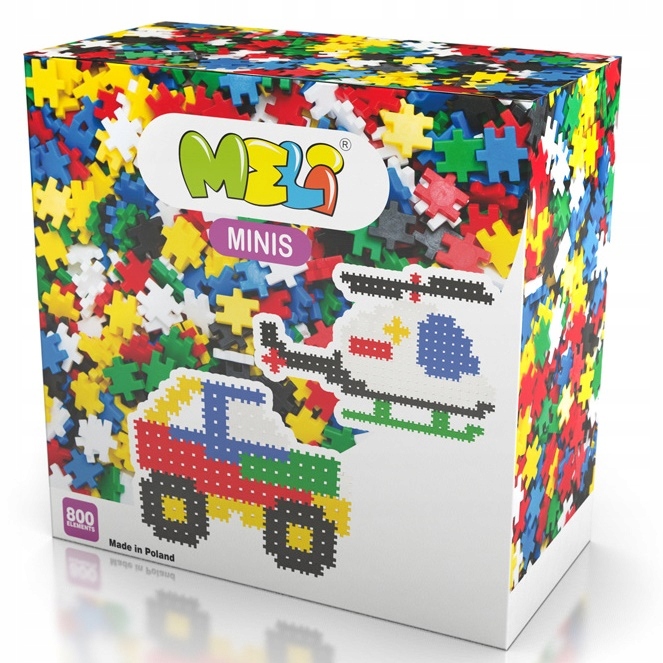 

Klocki konstrukcyjne Mini Wafle Meli Minis 800 el.