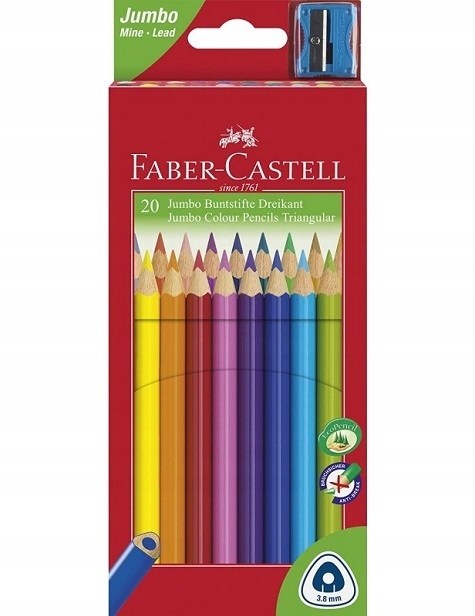 

kredki ołówkowe Faber-Castell Junior Jumbo 20 kol.