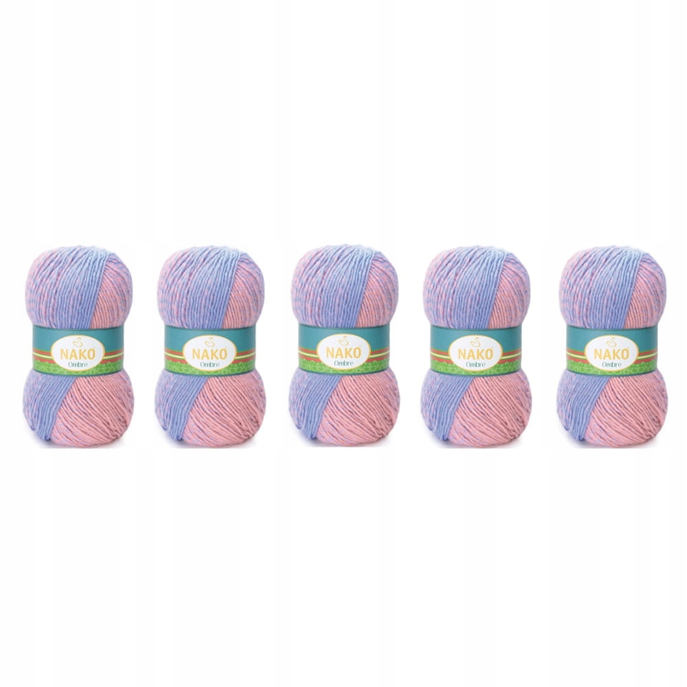 Nako Ombre 20383 Fialovo-Pudrová Balení 5 ks