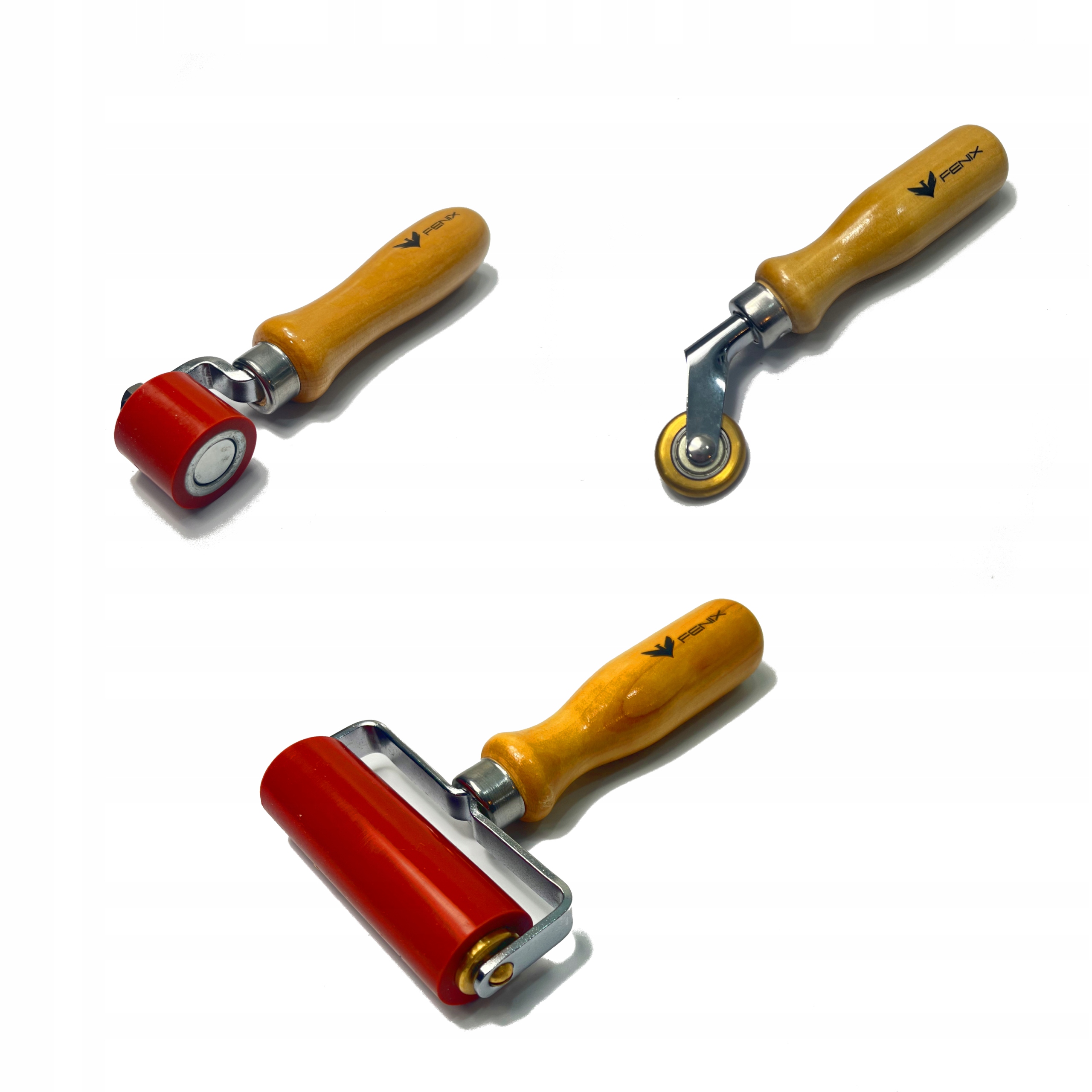 Sada pokrývačských valčekov Fenix 6 mm, 28 mm, 90 mm na pritláčanie membrán a papov