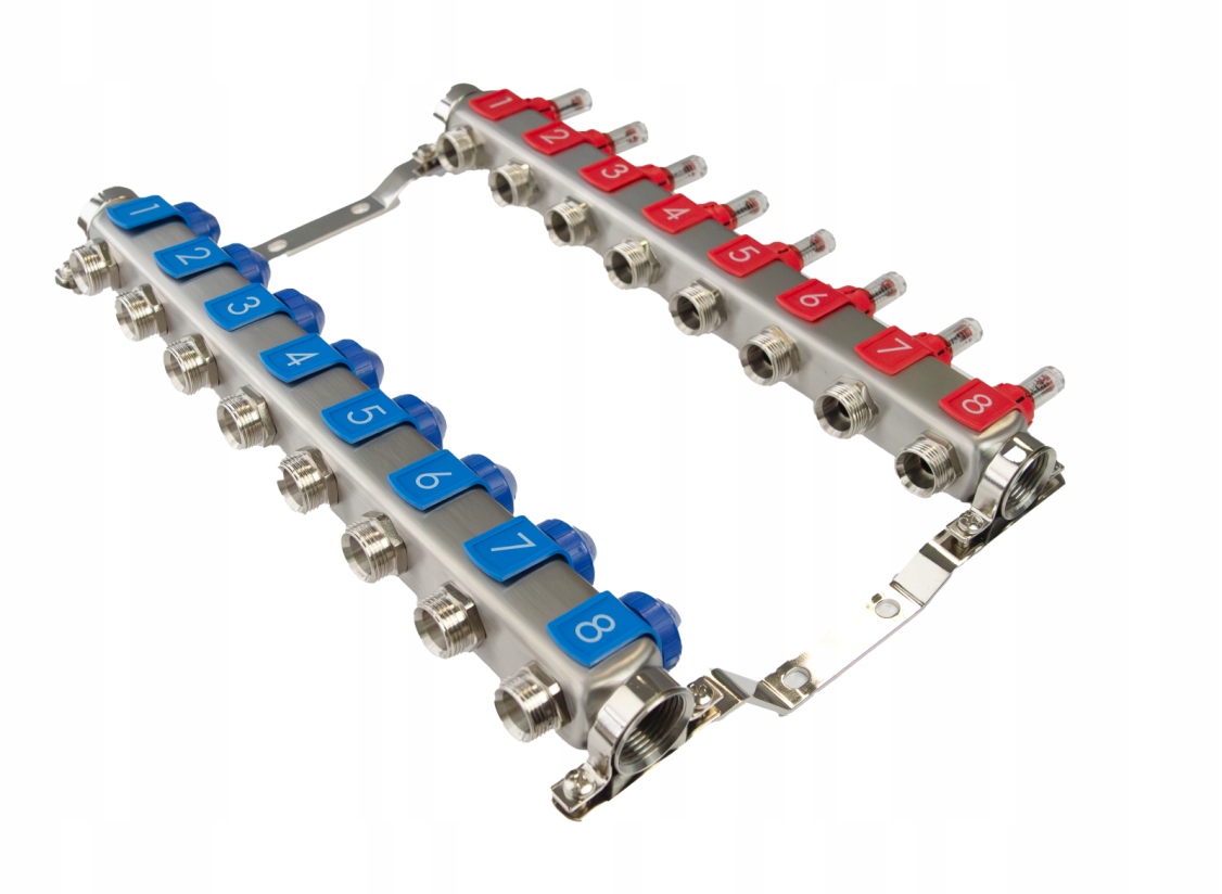 ROZDZIELACZ 8 OBWODÓW DO OGRZEWANIA PODŁOGOWEGO ROZDZIELACZ 8-OBWODOWY TIA Marka TiA