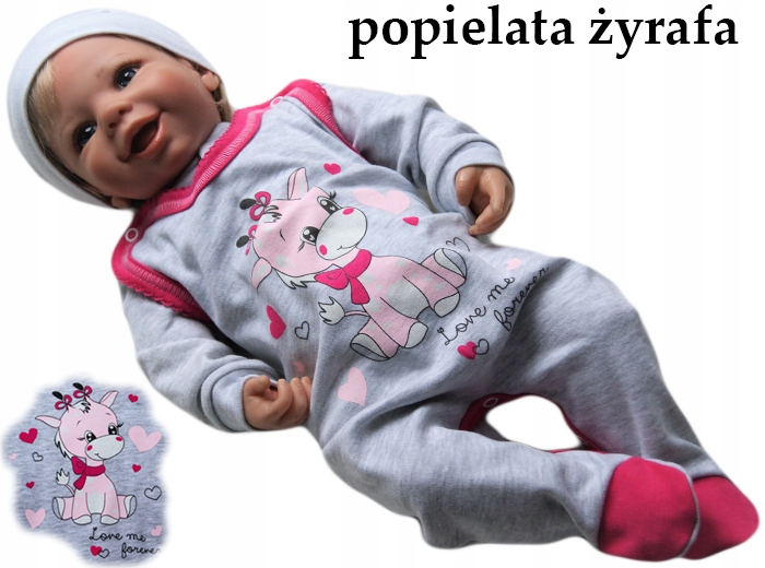 

Śpiochy śpioszki kaftanik 68 rozpinane bawełniane
