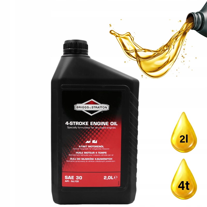Olej do kosiarki traktorków Briggs Stratton SAE30 4t 2l do silników 4t