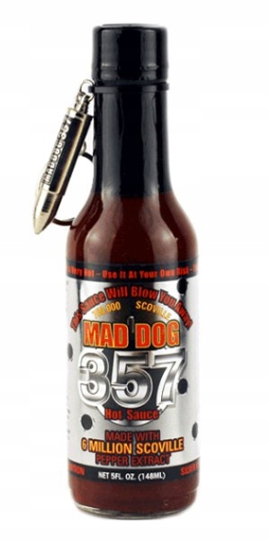 Levně Superostrá omáčka Mad Dog 357 Stříbrná Edice s náplní 148 ml