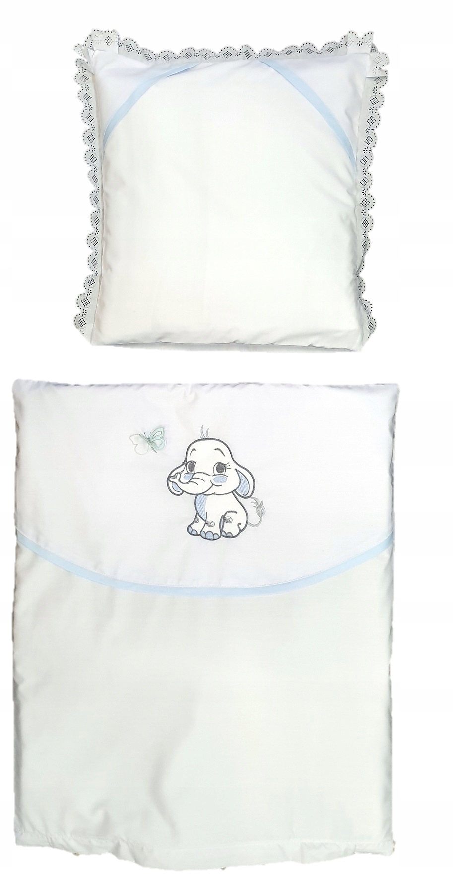 BIAŁA pościel poszewki wózek, kołyska CHRZEST