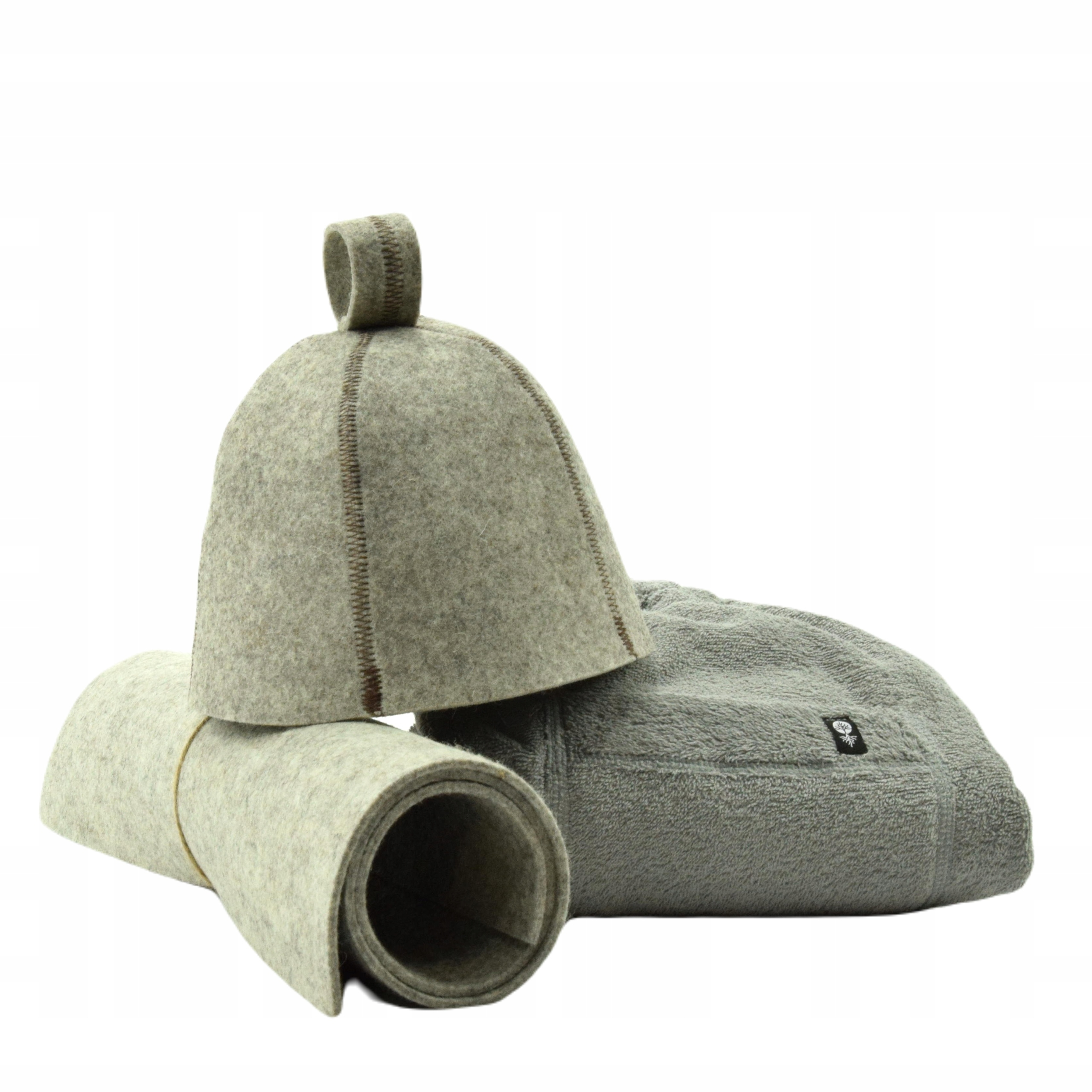 Čepice Klobouk do sauny Podložka Ručník- Pánský set 3 cz velikost M