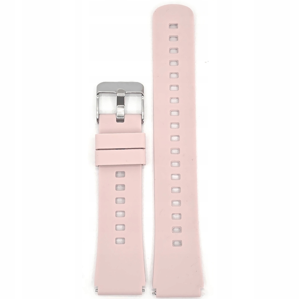 Pásek pro chytré hodinky, gumový, univerzální, 18 mm, růžový