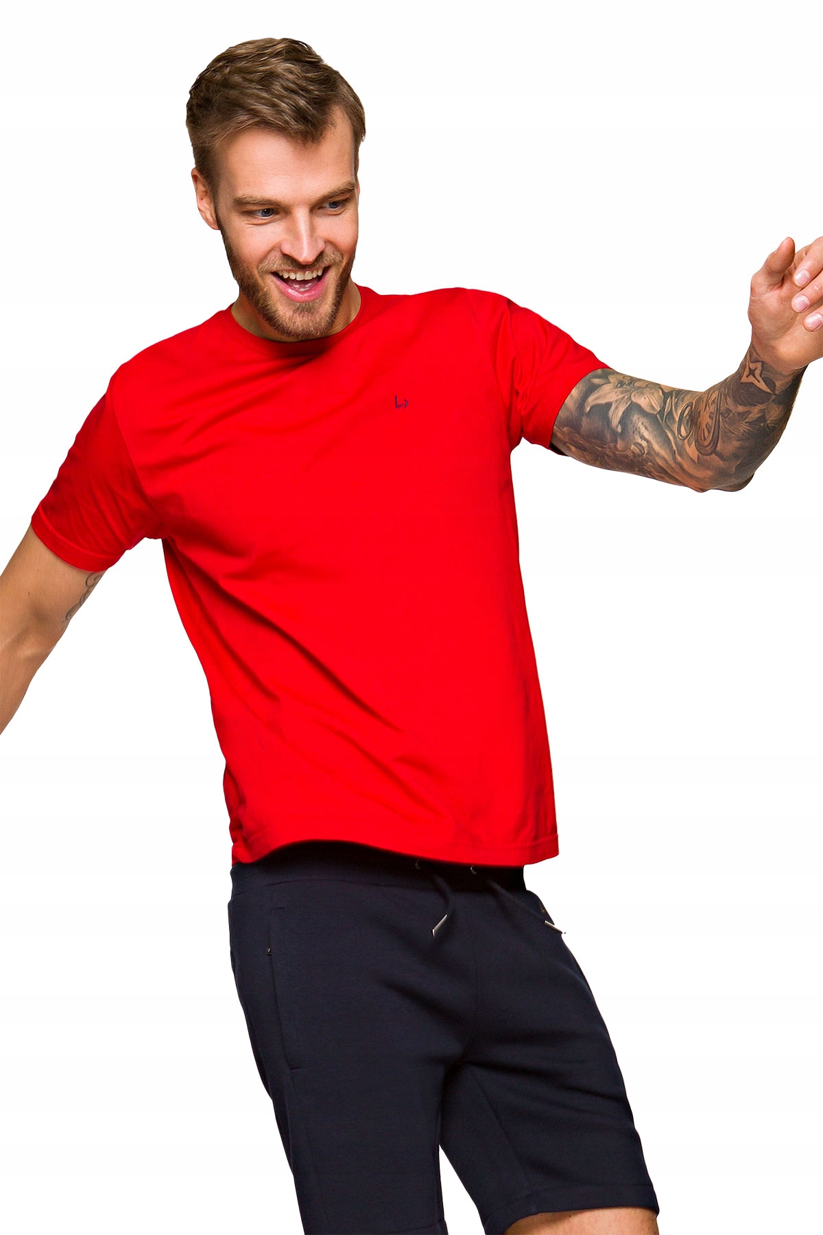 

Lancerto Koszulka T-shirt Męski Czerwony Mark L