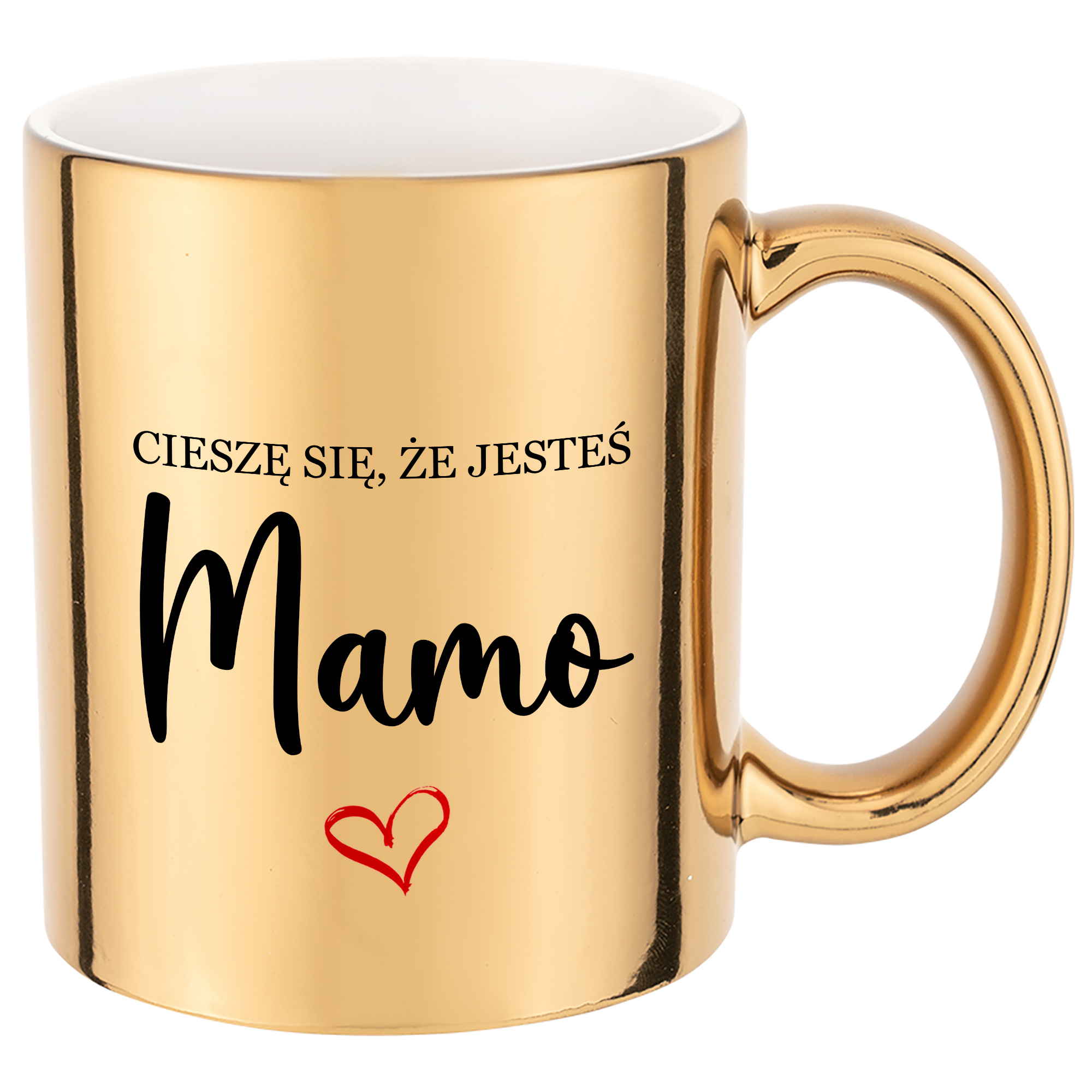 

Kubek Błyszczący Złoty dla Mamy MiX