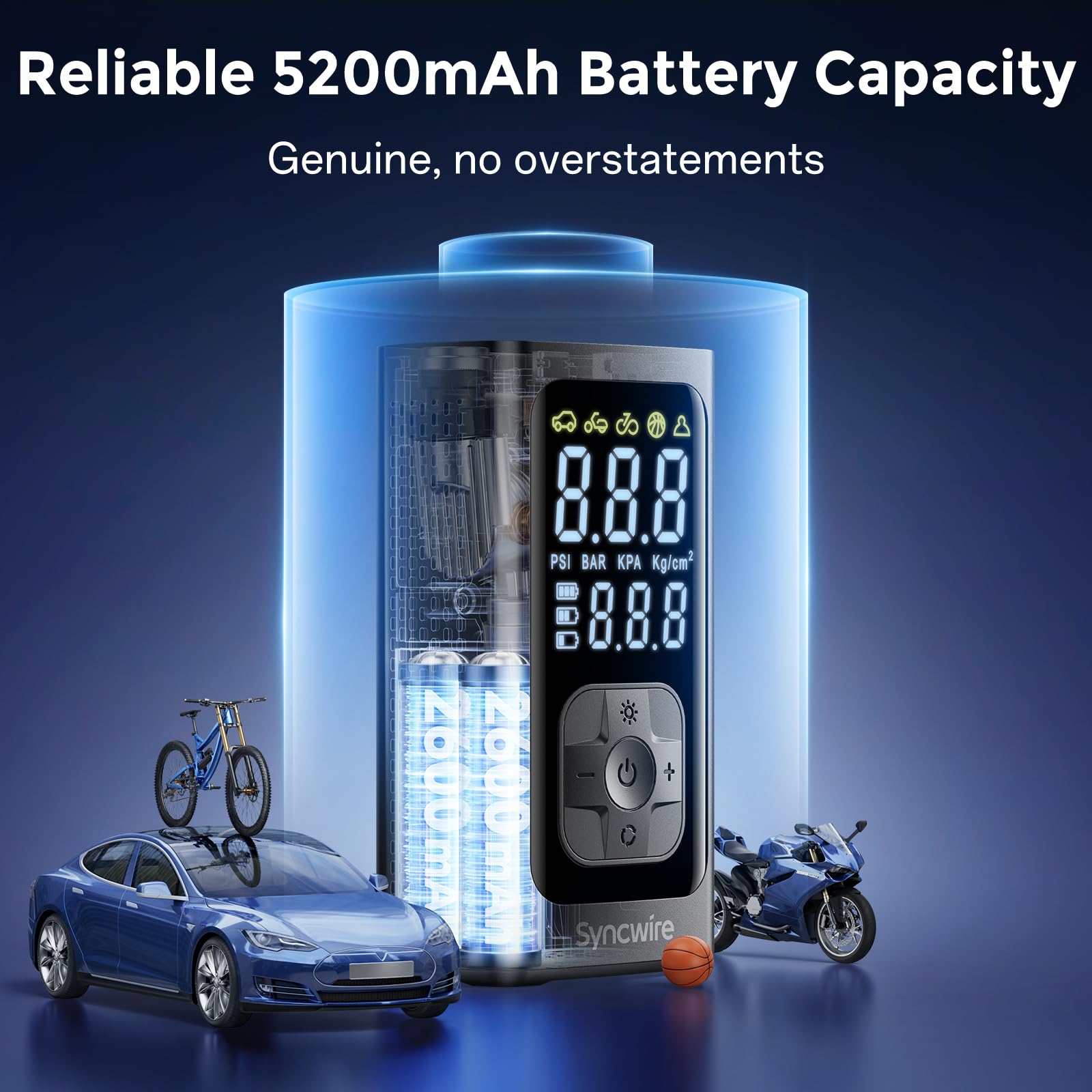 Syncwire Car Inflator Air Pump 19 mm przenośny EAN (GTIN) 6973383079175