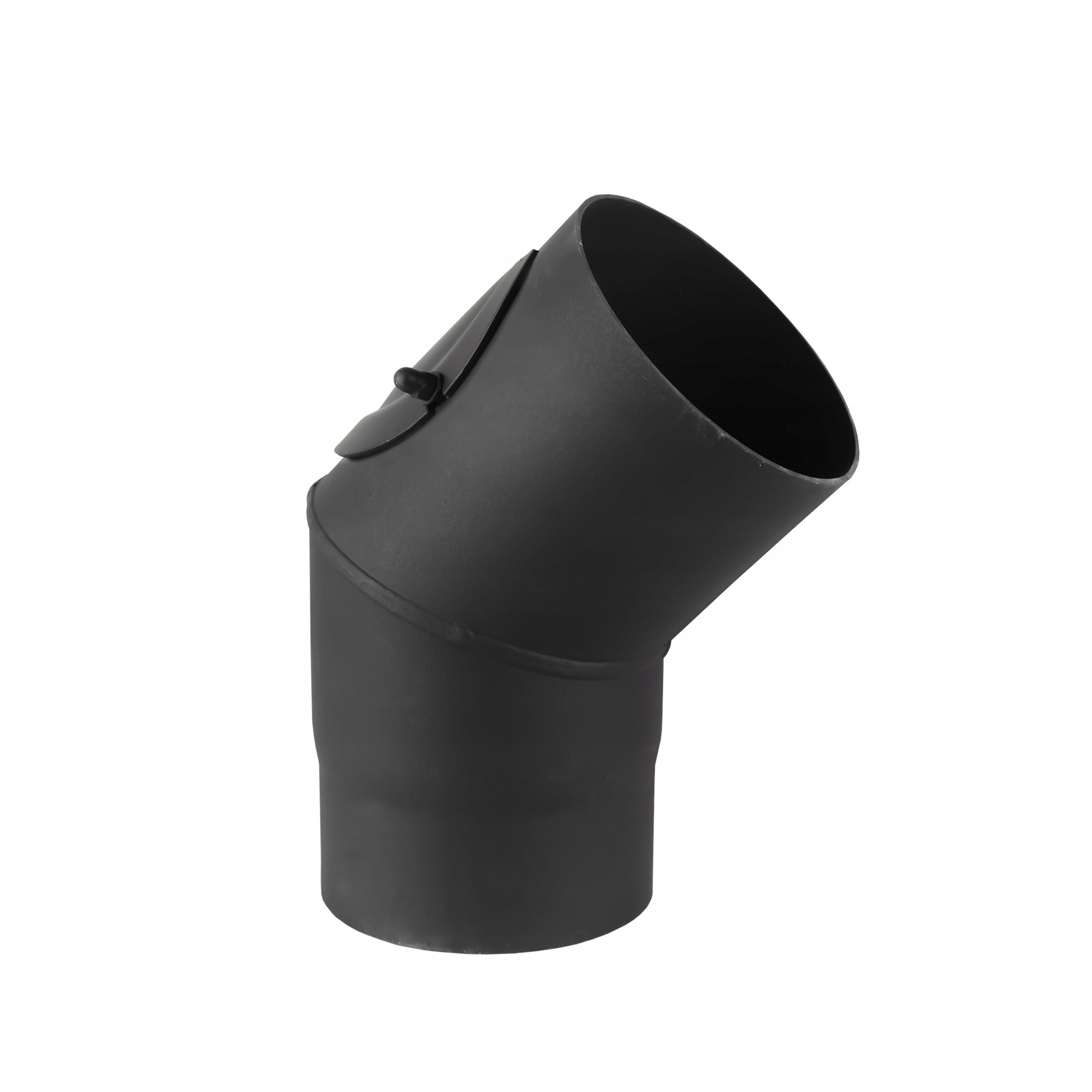 Kb koleno čisté černé kouřové spalinové 2,0 mm fi 160 45 st komín
