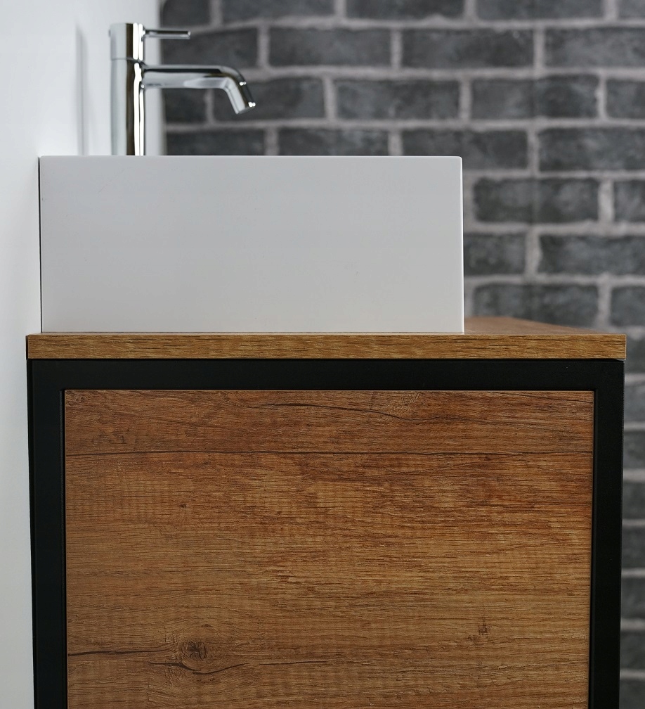 Umywalka nablatowa 40x30 cm konglomerat BIAŁA ETNA Kod producenta UN4030BP