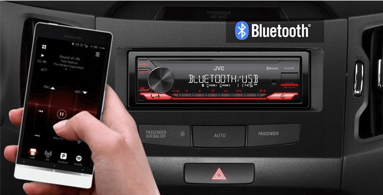 JVC MOCNE RADIO SAMOCHODOWE 4X50 W BLUETOOTH USB AUX RADIOODTWARZACZ RDS Rodzaj akcesoryjny