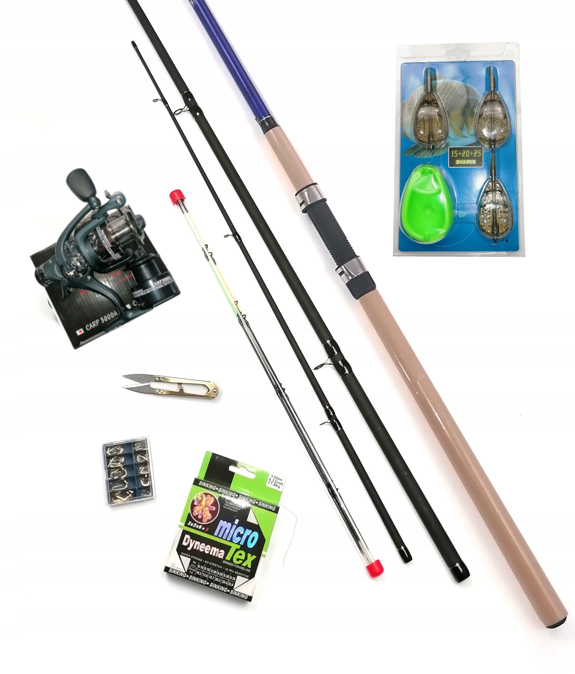 Rybářský set Feeder Matrix 330 metoda a naviják Volný chod