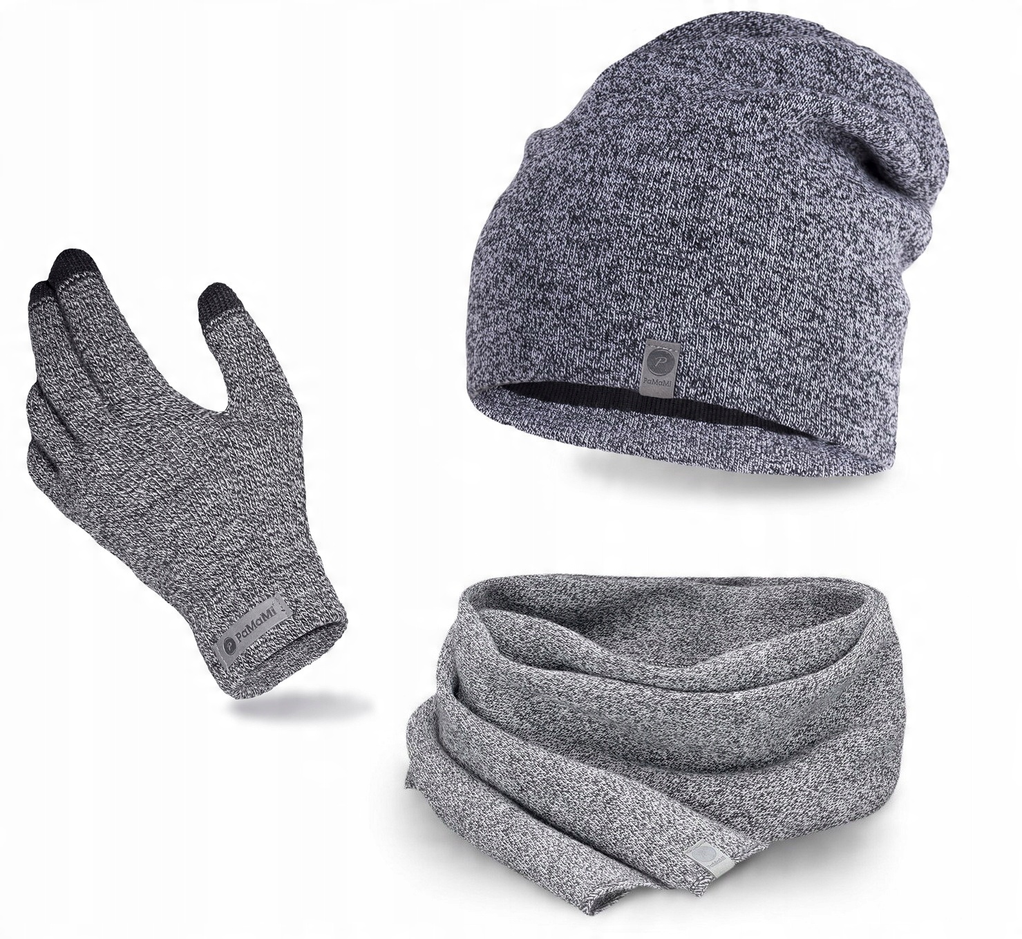 

Komplet Czapka beanie +szalik +rękawiczki Dotykowe