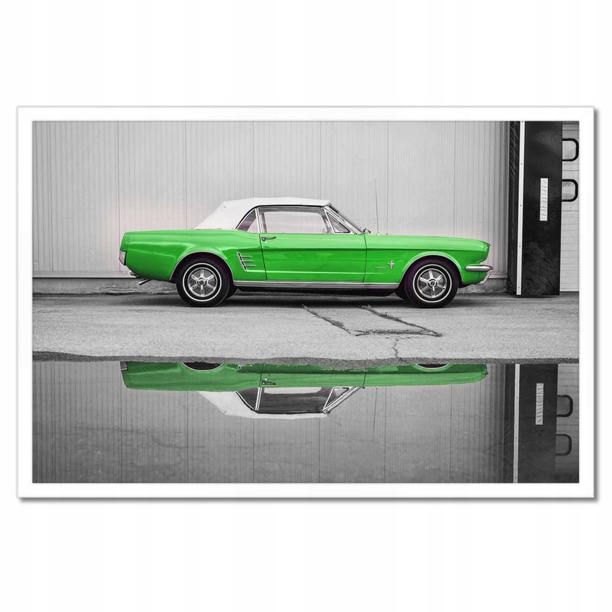Plakáty v rámu 60x40 Zelený Ford Mustang Usa