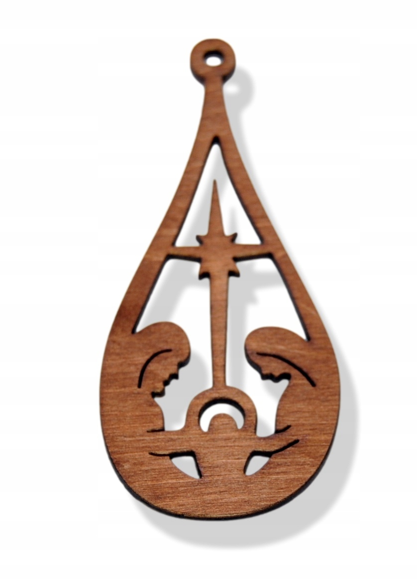 

Bombka stajenka ciemny brąz