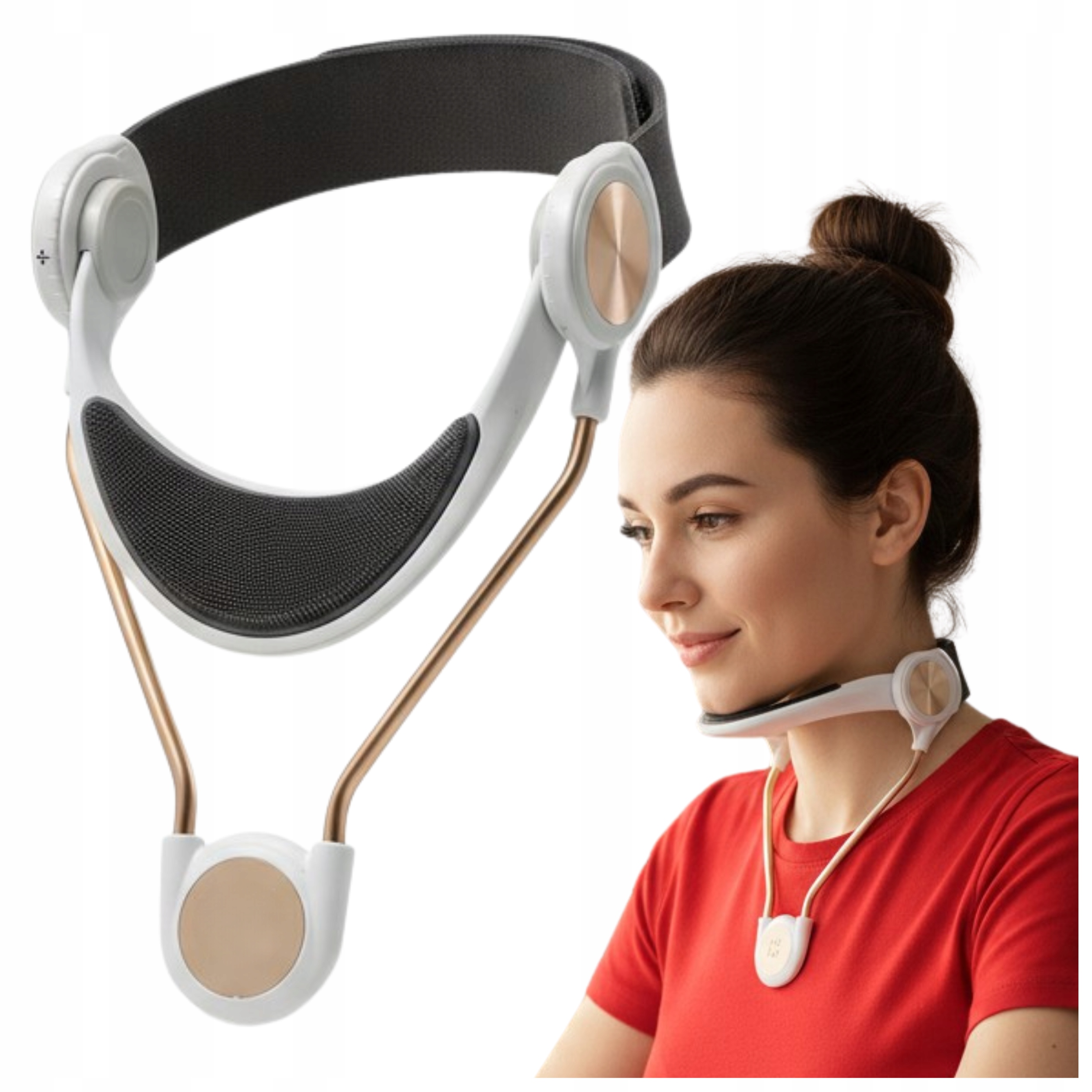 Držák podpírající bradu a hlavu pro spaní v letadle, univerzální